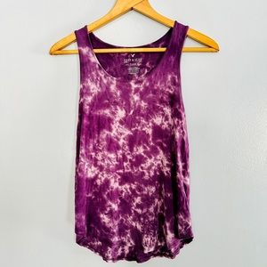 American Eagle Soft and Sexy Purple Tie Dye Tank